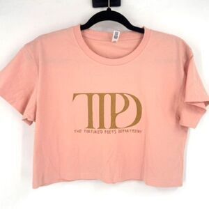 Ascolour Taylor‎ Swift The Tortured Poets Department Crop Top Pink & Gold XS